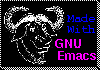 Made with GNU Emacs
